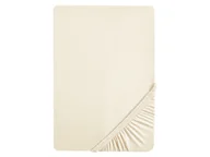 Prześcieradła - biberna Biberna 77866/221/340 Jersey Elastic prześcieradło z gumką Niebieski lodowy, naturalny, 140x200  - 160x220  0077866/555/341/001 - miniaturka - grafika 1