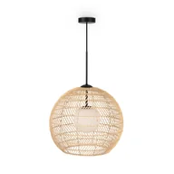 Lampy sufitowe - Naturalna lampa wisząca z kloszem MOD204PL-01BG z serii CANE - miniaturka - grafika 1