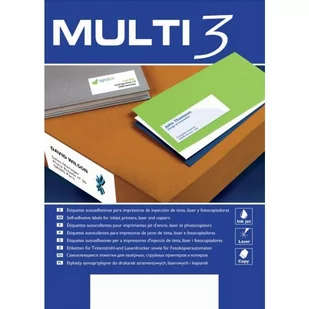 MULTI 3 Multi3 Etykiety 52,5x21,5mm op.100 AP10491 - Etykiety do drukarek - miniaturka - grafika 1
