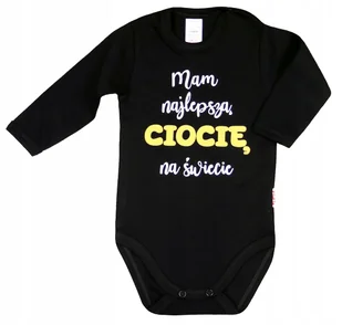 BODY NAPIS nadruk MAM NAJLEPSZĄ CIOCIĘ r 62 KLEKLE - Body dla niemowląt - miniaturka - grafika 1