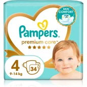 Pieluchy - Pampers Premium Care Size 4 pieluchy jednorazowe 9-14 kg 34 szt. - miniaturka - grafika 1