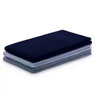 Ręczniki - Ręcznik kuchenny LETTY kolor niebieski tłoczony motyw klasyczny styl klasyczny 50x70 ameliahome - KIT/AH/LETTY/WAFFLE/LIVIDS/3PA - miniaturka - grafika 1