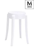 Taborety i hokery - Modesto Design MODESTO stołek CALMAR 46 biały - polipropylen C1070.WHITE [8717208] - miniaturka - grafika 1