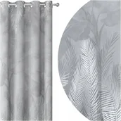 Zasłony - ZASŁONY GOTOWE NA PRZELOTKACH 140x250 PRZELOTKI SZARA 176 SKRÓCENIE W CENIE - miniaturka - grafika 1