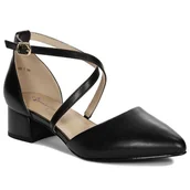 Czółenka - Maciejka Czółenka Damskie Czarne-40 - MACIEJKA - miniaturka - grafika 1