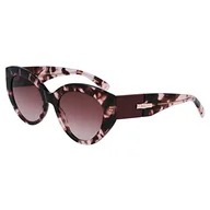 Okulary przeciwsłoneczne - Longchamp LO722S, okulary, róża Havana, 54 damskie, Rose Havana, 54 - miniaturka - grafika 1