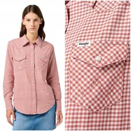 Koszule damskie - Wrangler WESTERN SHIRT Nantucket damska bawełniana koszula w kratę L - miniaturka - grafika 1
