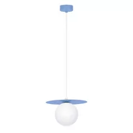 Lampy sufitowe - Unikalna, niebieska lampa wisząca z kloszem K-5445 z serii ROBIN - miniaturka - grafika 1