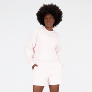 Bluzy damskie - Bluza damska New Balance WT23555WAN  różowa - miniaturka - grafika 1