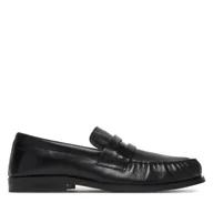 Półbuty męskie - Lordsy Calvin Klein Ess Rubber Loafer Wr Pol Lth HM0HM02171 Czarny - miniaturka - grafika 1