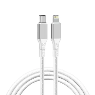 Wzmocniony kabel Ampere USB typ-C Lightning (1.5m, biały) - Kable USB - miniaturka - grafika 1