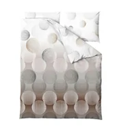 Pościel - Pościel bawełniana 160x200 Galaxy biała brązowa czarna geometria Gold Zaratex - miniaturka - grafika 1