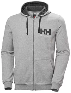 Helly Hansen Helly-Hansen męska bluza z kapturem, z logo na całej długości szary szary melanż X-L 34163_949-XL-949-X-Large - Bluzy męskie - miniaturka - grafika 1