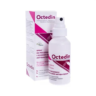 PHYTOPHARM KLĘKA S.A. Octedin antybakteryjny spray do pielęgnacji i ochrony skóry 50 ml - Dezynfekcja - miniaturka - grafika 3