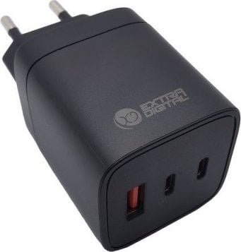Ładowarka Extra Digital Kroviklis EXTRA DIGITAL GaN 2x USB Type-C, USB Type-A: 65W, PPS SC230310
