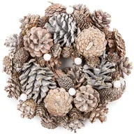 Ozdoby bożonarodzeniowe - Wieniec bożonarodzeniowy Verona, śr. 24 cm - miniaturka - grafika 1