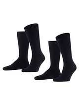 Skarpetki damskie - Falke męskie skarpety huśtawka dwa opakowania (2 sztuki) Blue (Dark Navy 6370) UK 8.5-11 (EU 43-46 US 9.5-12) - miniaturka - grafika 1