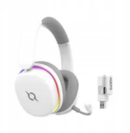 Słuchawki - AQIRYS ANC Dual Mode: Wirelles&BT+Wired LUNA white - miniaturka - grafika 1