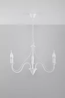 Lampy sufitowe - Sollux Lighting Żyrandol MINERWA 3 biały - miniaturka - grafika 1