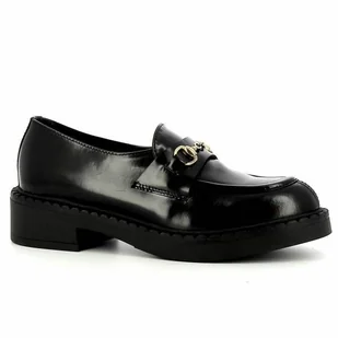 Czarne eleganckie mokasyny damskie CARINII - Carinii - Mokasyny damskie - miniaturka - grafika 1