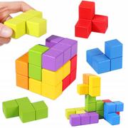 Łamigłówki - Gra Zręcznościowa Logiczna Sorter Nakładanka Puzzle Tetris Kostka Rubika Jhtoy-646 - miniaturka - grafika 1