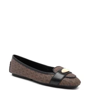 Michael Kors Baleriny PLATE MOC | z dodatkiem skóry - Baleriny - miniaturka - grafika 1