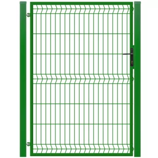 Furtka 3D ocynk zielony 100 x 150 cm komplet lewa Polbram - Ogrodzenia - miniaturka - grafika 1