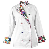 Fartuchy i rękawice kuchenne - Bluza kucharska damska kitel biały długi rękaw MASTER CHEF XS - miniaturka - grafika 1