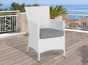 Poduszki ogrodowe - Beliani Zestaw poszewek na poduszki do mebli ogrodowych ITALY szary - miniaturka - grafika 1