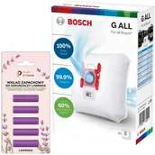 Worki do odkurzaczy - 4x Worki do odkurzacza BOSCH serie 2 4 6 8 GL30 GL45 GL20 + Zapach Lawenda - miniaturka - grafika 1