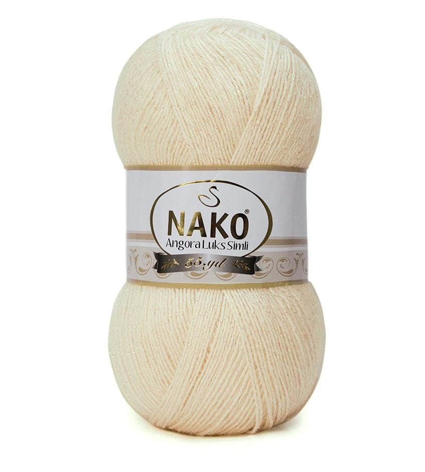 Włóczka ANGORA LUKS SIMLI 100g kolor 11499 /jasny beż