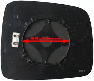 Szkło lusterka lewe PODGRZEWANE WYPUKŁE SFERYCZNE + MOCOWANIE Jeep Liberty 2002-2007 - Lusterka samochodowe - miniaturka - grafika 1