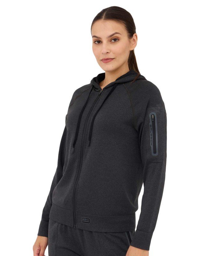 Bluza Damska Wełniana Z Kapturem Brubeck Outdoor Merino