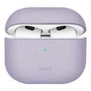 Akcesoria do słuchawek - Apple Uniq Etui UNIQ Lino AirPods 3 Silicone lawendowy/lavender UNIQ535LAV - miniaturka - grafika 1