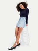 Bluzki damskie - Gap Bluzka 540606-00 Granatowy Regular Fit - miniaturka - grafika 1