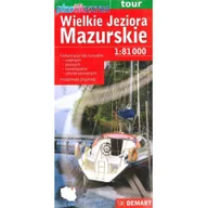 Atlasy i mapy - Daunpol Wielkie jeziora mazurskie - mapa turystyczna (skala 1:77 000) - Praca zbiorowa - miniaturka - grafika 1