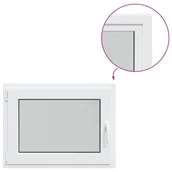 Tablice i flipcharty - vidaXL Okno piwniczne RISOR 80x70 cm uchylno-rozwierne DIN lewe białe - miniaturka - grafika 1