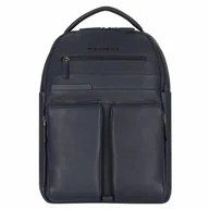 Torby na laptopy - Piquadro Paavo Plecak Skórzany 42 cm Komora na laptopa night blue - miniaturka - grafika 1
