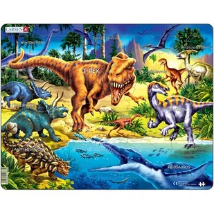 Larsen Puzzles Puzzles Dinosaurs from the Cretaceous period. - Puzzle - miniaturka - grafika 1