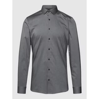 Koszule męskie - Koszula biznesowa o kroju super slim fit z kołnierzykiem typu kent model Nick - OLYMP No. Six - grafika 1