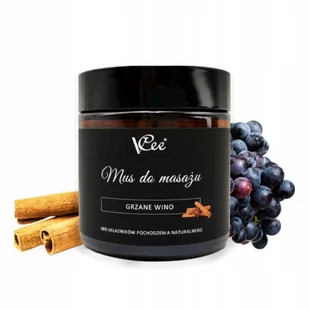 VCee, Mus Do Masażu, Grzane Wino, 100ml - Olejki i świece do masażu - miniaturka - grafika 1