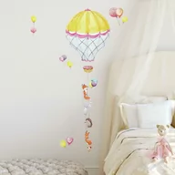 Naklejki na ścianę - Naklejka Dla Dzieci Balon Na Ogrzane Powietrze Rmk3846Gm - miniaturka - grafika 1