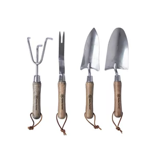 Holtaz Zestaw narzędzi ogrodniczych 4 - zestaw narzędzi ogrodniczych -łopatą ręczną do kwiatów, grabie do roślin, kielnia, brony z wygodną drewnianą.. - Grabie i motyki Holtaz Zestaw narzędzi ogrodniczych 4 - zestaw narzędzi ogrodniczych -łopatą ręczną do kwiatów, grabie do roślin, kielnia, brony z wygodną drewnianą.. - Grabie i motyki - miniaturka - grafika 1