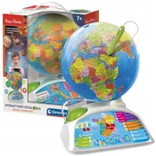Maty edukacyjne - Clementoni Uczę Się Bawiąc Interaktywny Eduglobus - miniaturka - grafika 1