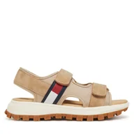 Buty dla chłopców - Sandały Tommy Hilfiger T3B2-33901-1692500 S Beżowy - miniaturka - grafika 1