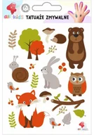 Pedagogika i dydaktyka - Tatuaże zmywalne dla dzieci Zwierzęta leśne - miniaturka - grafika 1