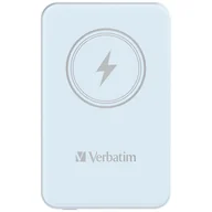 Powerbanki - Verbatim Charge 'n' Go Magnetic Wireless Power Bank 5000mAh niebieski - miniaturka - grafika 1