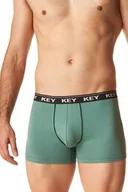 Majtki męskie - Bokserki męskie bawełniane gładkie zielone MXH 248 Key - miniaturka - grafika 1