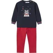 Bluzki dla dziewczynek - Mayoral - Maglione+pant. 75 Rosso/blu Orso 2544 - miniaturka - grafika 1