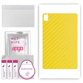 Akcesoria do tabletów i e-booków - folia naklejka skórka strukturalna na TYŁ do Blackview Tab 16 - Carbon Żółty - apgo SKINS - miniaturka - grafika 1